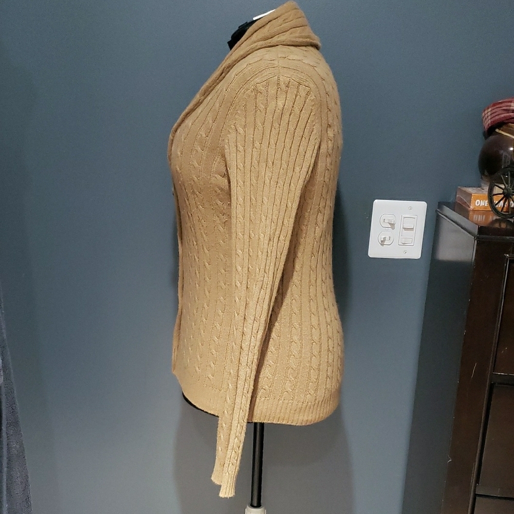 Chaps Button Front Wool Angora Blend Collared Cab… - image 4